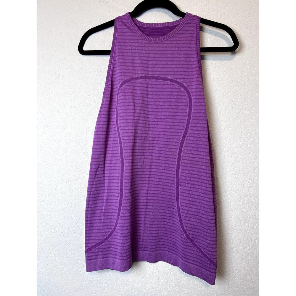 Performance Ready: Lululemon Swiftly Tech Tank Top in Purple, Size 8